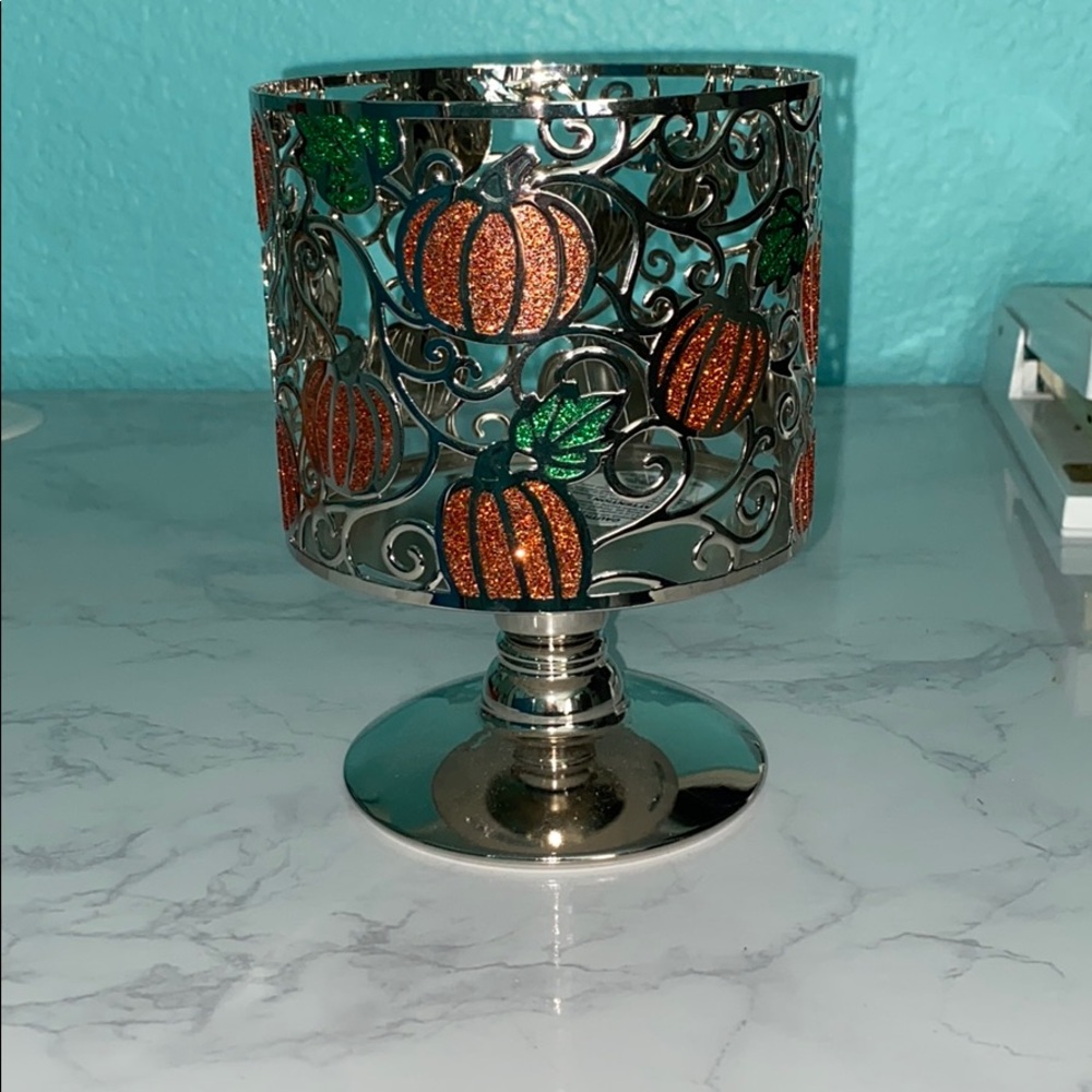 Pumpkin candle holder